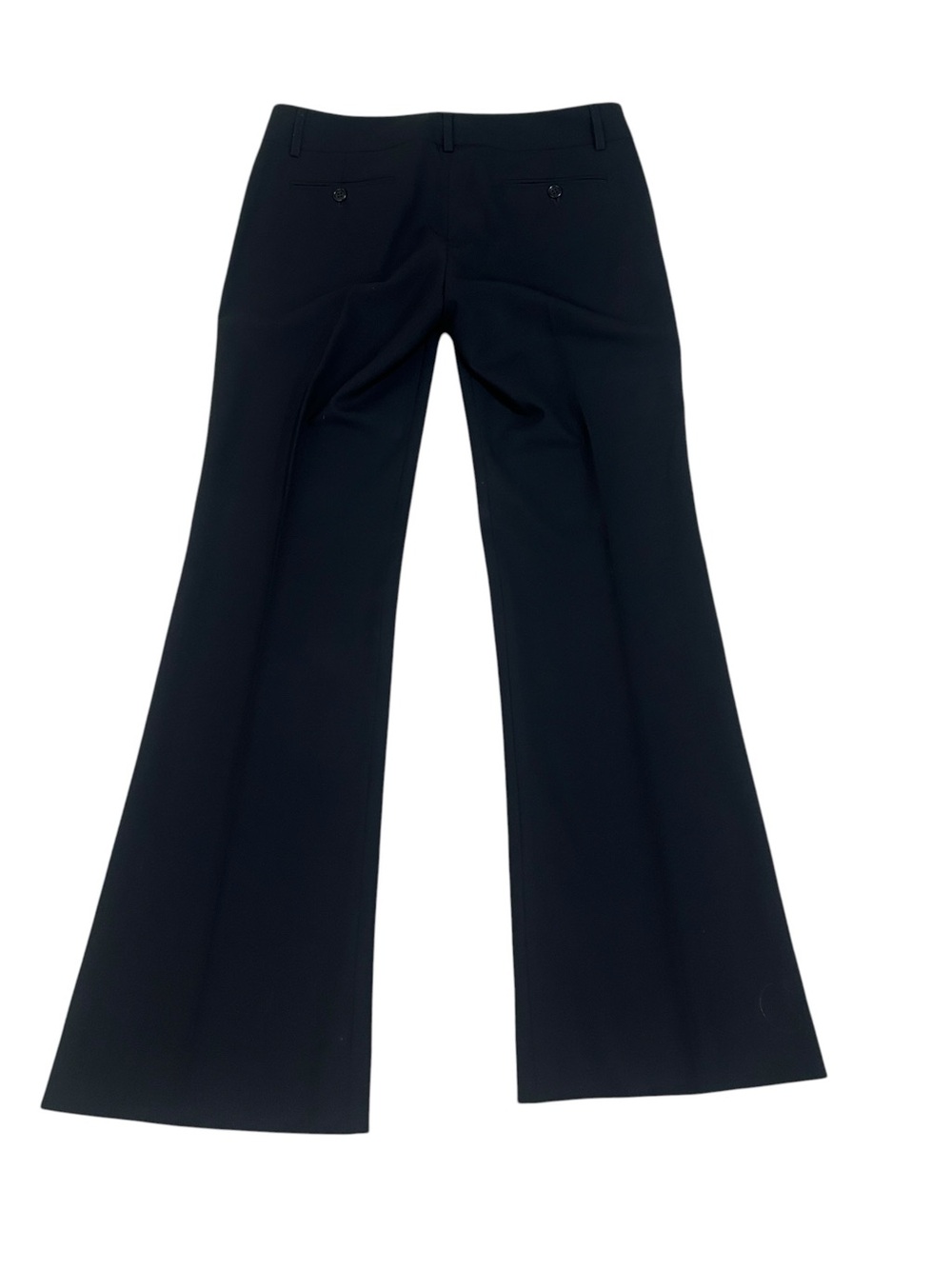 Theory Black Boot Cut Dress premium wool trouser Pants belt loops made in USA 6